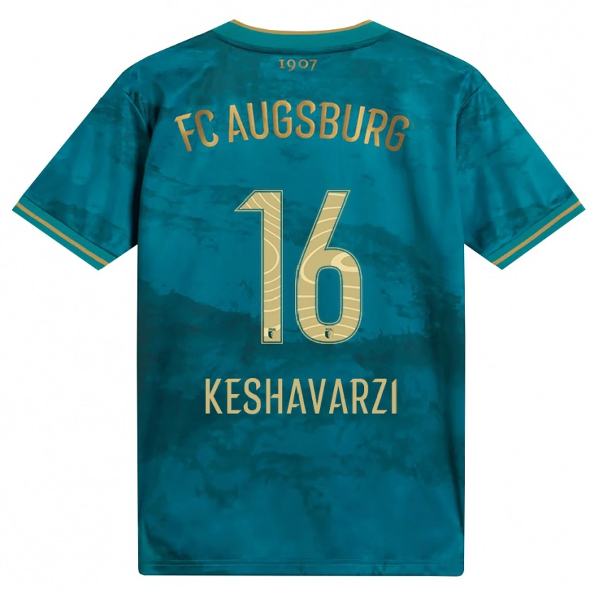 Danxen Mulher Camisola Nicolas Keshavarzi #16 Verde Marrom Alternativa 2026/27 Camisa
