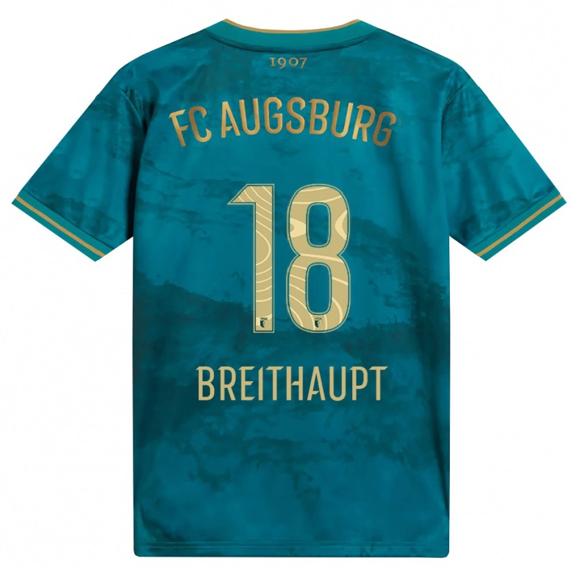 Danxen Mulher Camisola Tim Breithaupt #18 Verde Marrom Alternativa 2026/27 Camisa