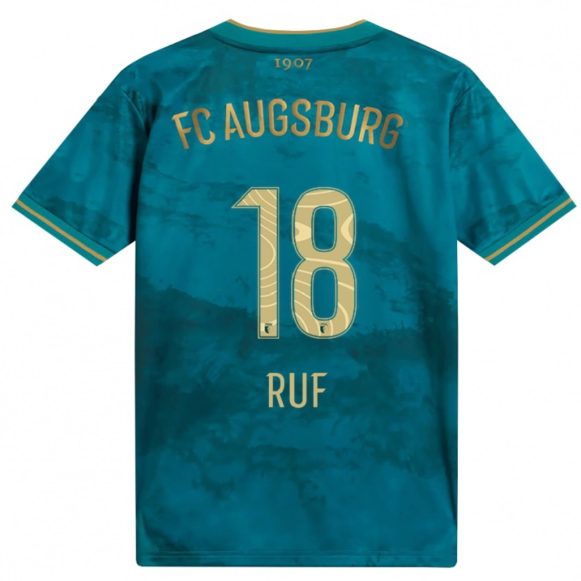 Danxen Mulher Camisola Jonas Ruf #18 Verde Marrom Alternativa 2026/27 Camisa