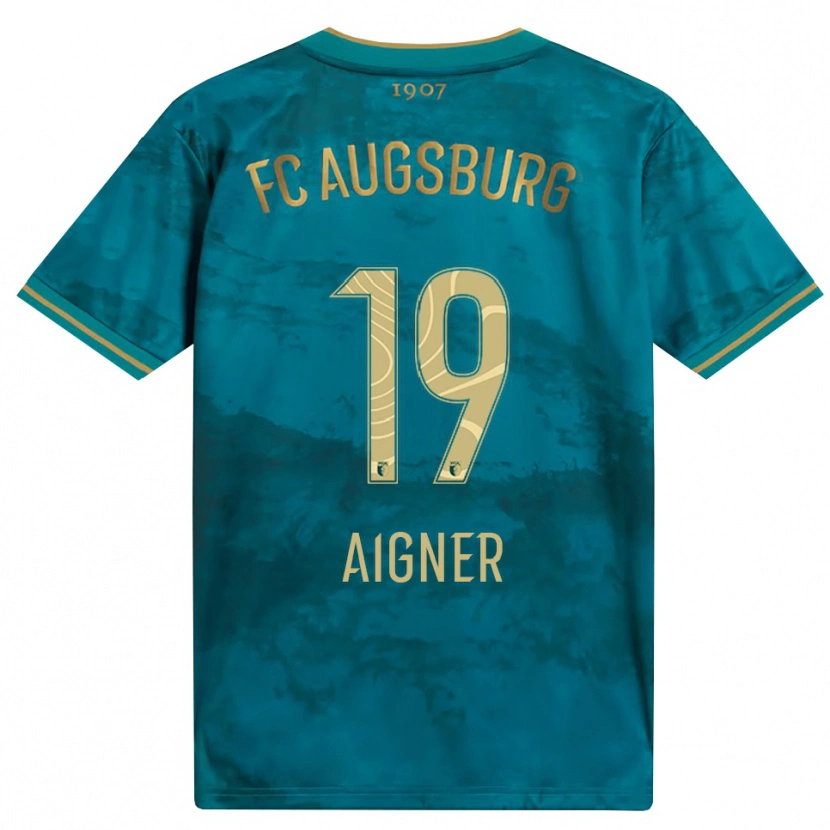 Danxen Mulher Camisola Lukas Aigner #19 Verde Marrom Alternativa 2026/27 Camisa