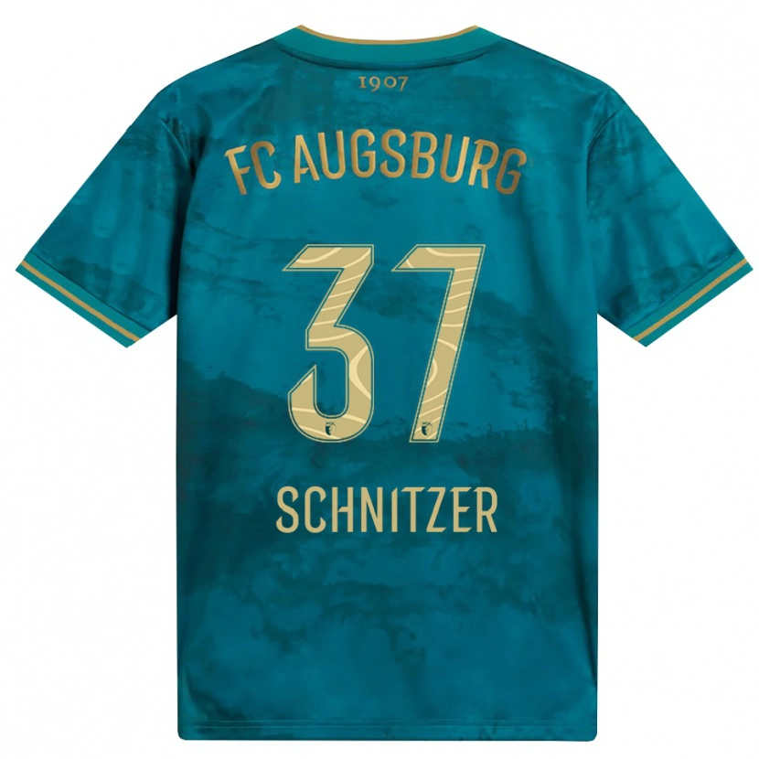 Danxen Mulher Camisola Tim Schnitzer #37 Verde Marrom Alternativa 2026/27 Camisa