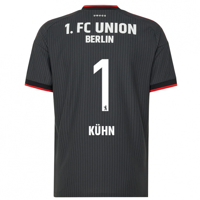 Danxen Mulher Camisola Samuel Kühn #1 Preto Branco Vermelho Alternativa 2026/27 Camisa