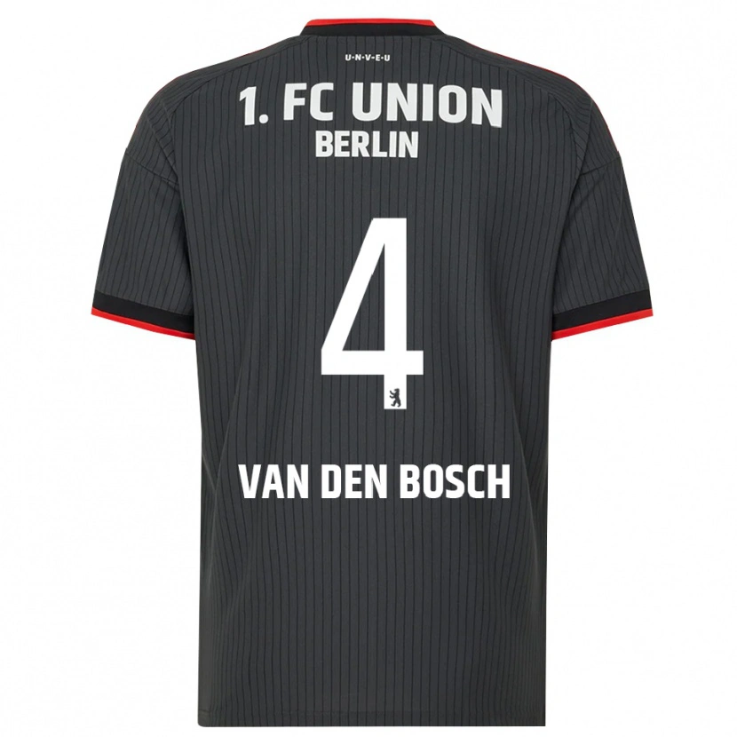 Danxen Mulher Camisola Zeno Van Den Bosch #4 Preto Branco Vermelho Alternativa 2026/27 Camisa