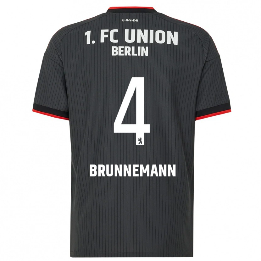 Danxen Mulher Camisola Laurenz Brunnemann #4 Preto Branco Vermelho Alternativa 2026/27 Camisa