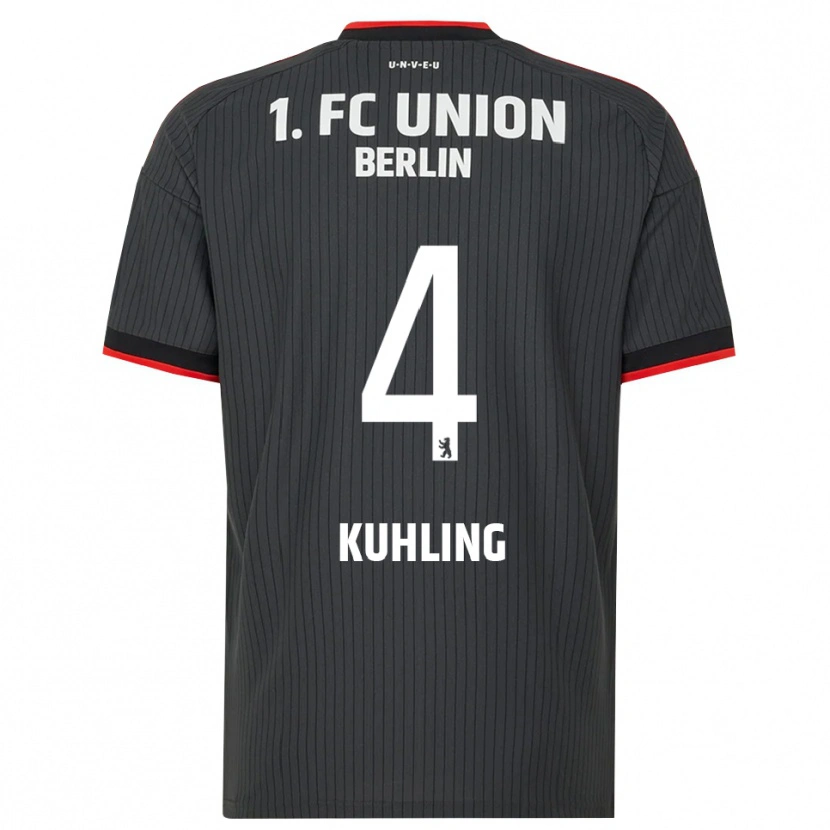 Danxen Mulher Camisola Ole Kühling #4 Preto Branco Vermelho Alternativa 2026/27 Camisa