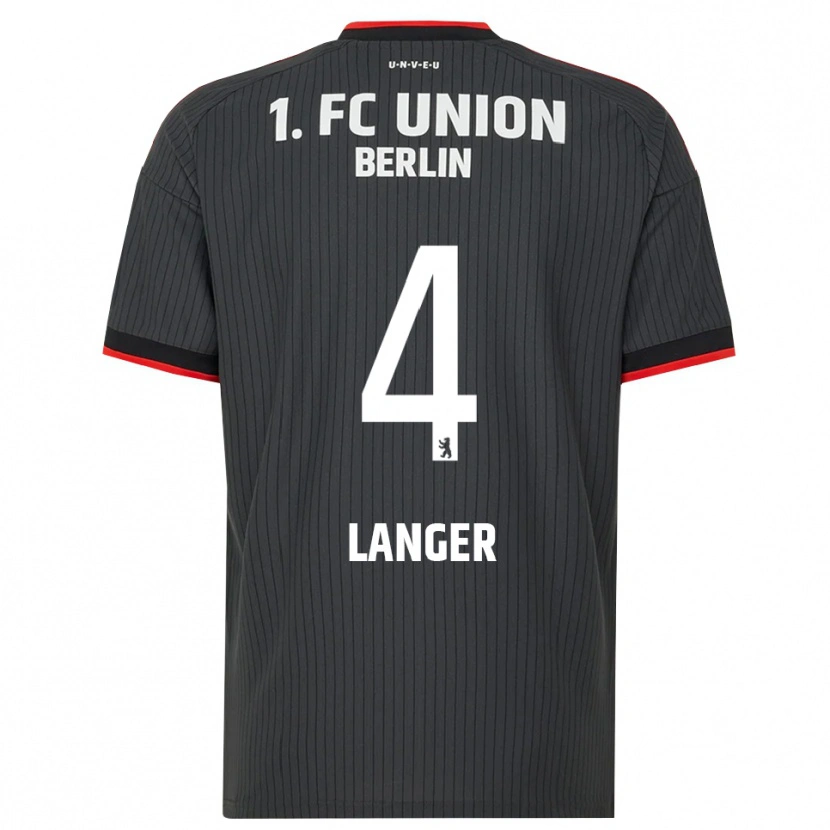 Danxen Mulher Camisola Richard Langer #4 Preto Branco Vermelho Alternativa 2026/27 Camisa