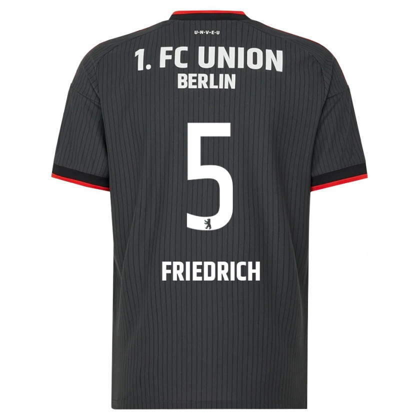 Danxen Mulher Camisola Marvin Friedrich #5 Preto Branco Vermelho Alternativa 2026/27 Camisa