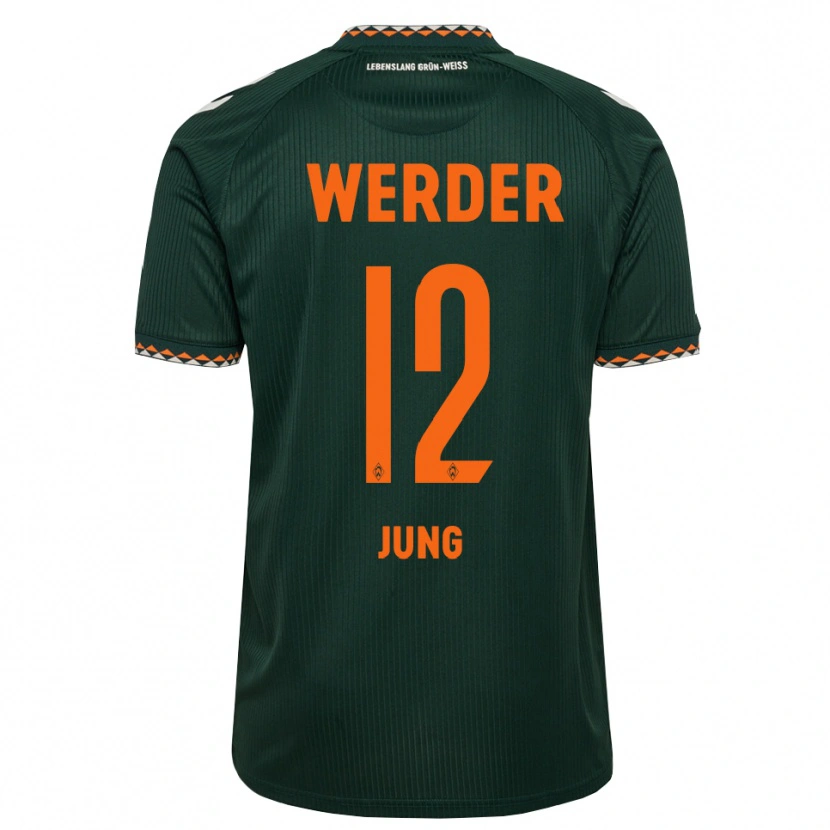 Danxen Mulher Camisola Hugo Jung #12 Verde Escuro Laranja Branco Alternativa 2026/27 Camisa