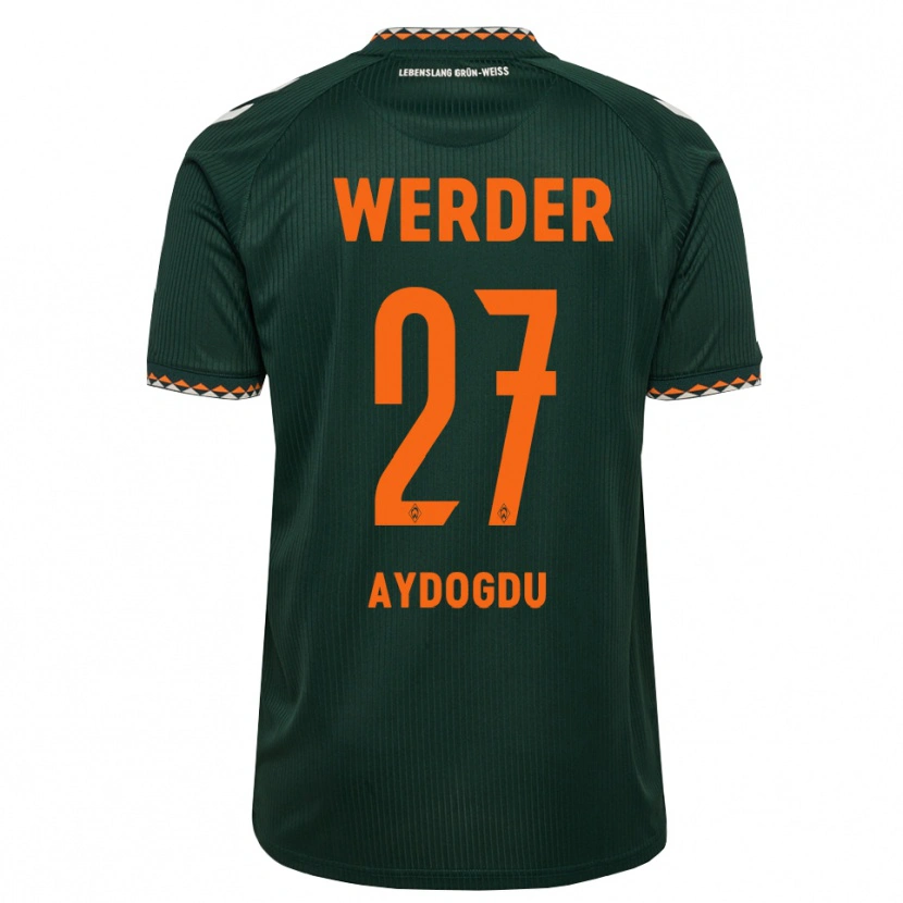 Danxen Mulher Camisola Onur Aydogdu #27 Verde Escuro Laranja Branco Alternativa 2026/27 Camisa