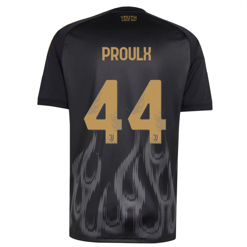 Danxen Mulher Camisola Lysianne Proulx #44 Preto Marrom Terceiro 2026/27 Camisa