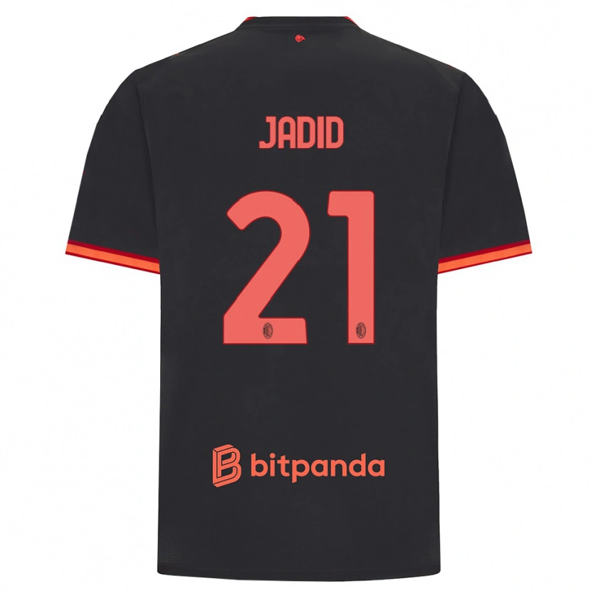 Danxen Mulher Camisola Akram Jadid #21 Preto Vermelho Terceiro 2026/27 Camisa