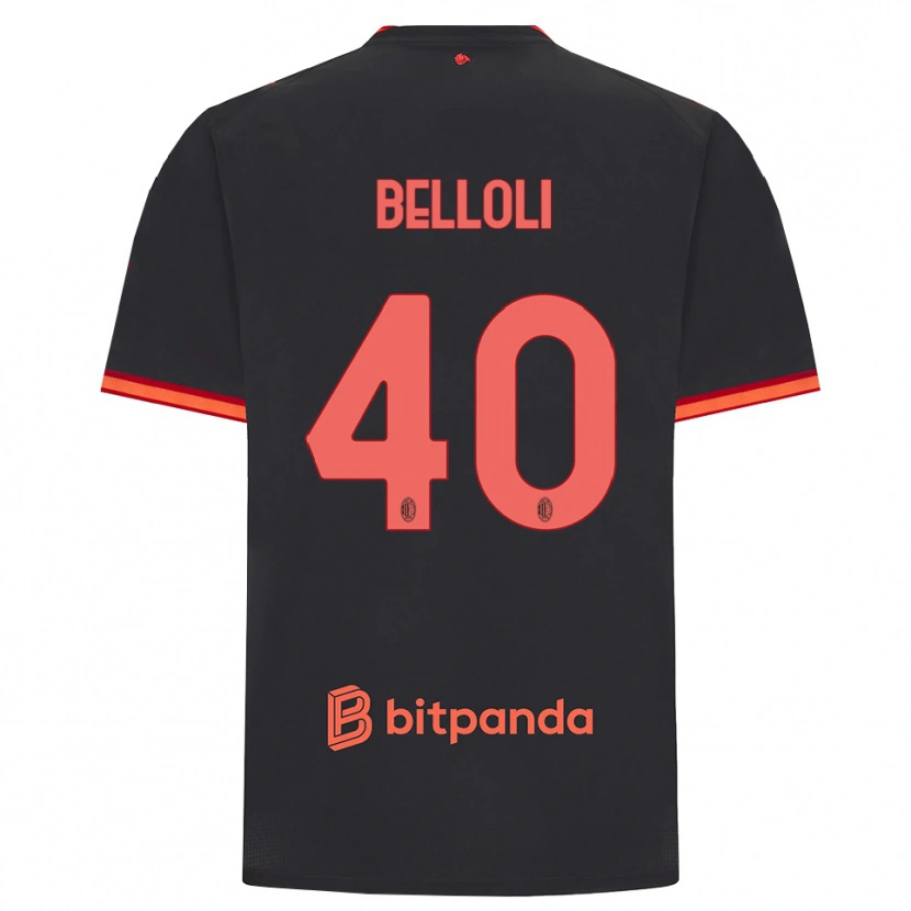 Danxen Mulher Camisola Sofia Belloli #40 Preto Vermelho Terceiro 2026/27 Camisa