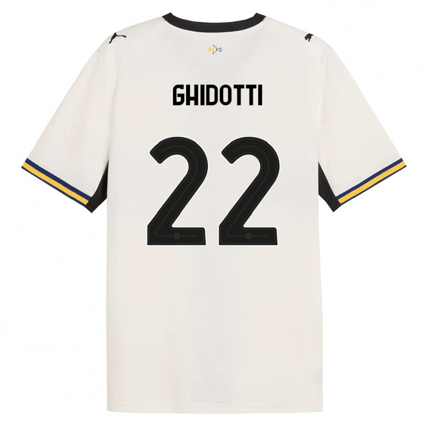 Danxen Mulher Camisola Simone Ghidotti #22 Off-White Preto Amarelo Principal 2026/27 Camisa