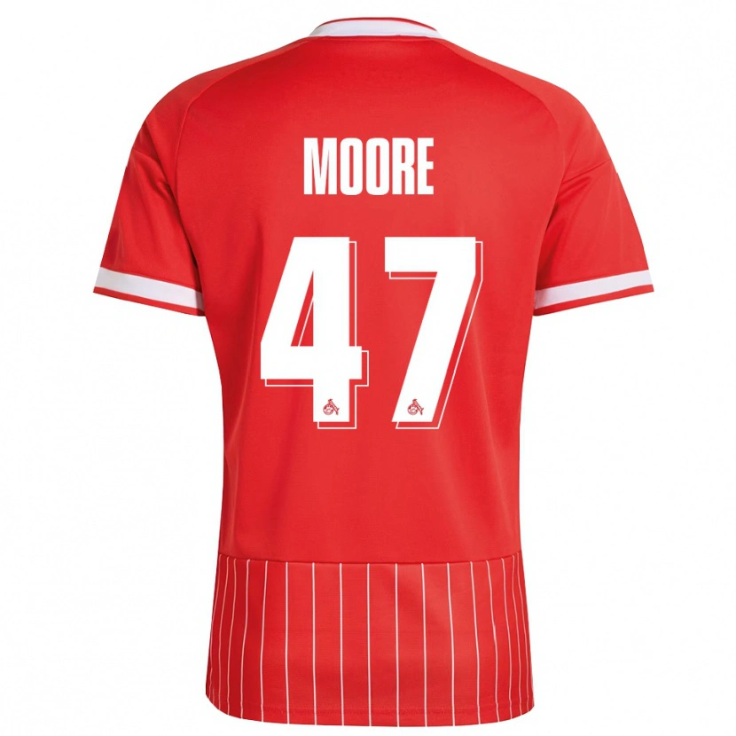 Danxen Criança Camisola Mikey Moore #47 Vermelho Branco Verde Alternativa 2026/27 Camisa