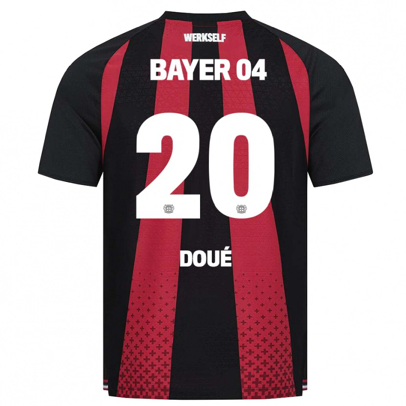 Danxen Criança Camisola Guéla Doué #20 Preto Branco Vermelho Principal 2026/27 Camisa