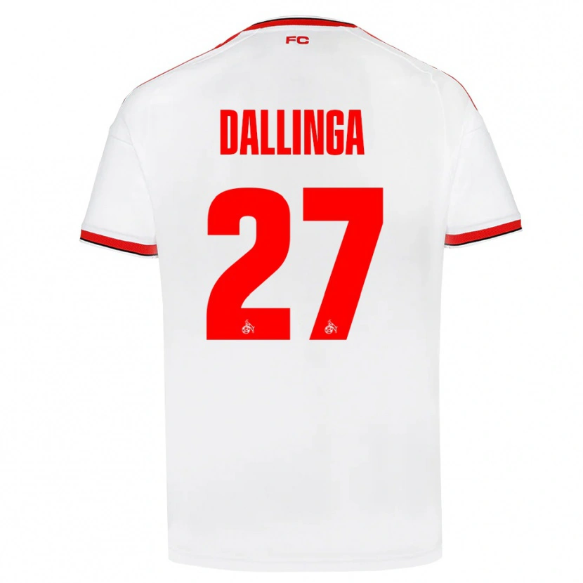 Danxen Criança Camisola Thijs Dallinga #27 Branco Vermelho Preto Principal 2026/27 Camisa