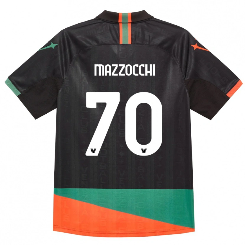 Danxen Criança Camisola Pasquale Mazzocchi #70 Preto Laranja Verde Principal 2026/27 Camisa