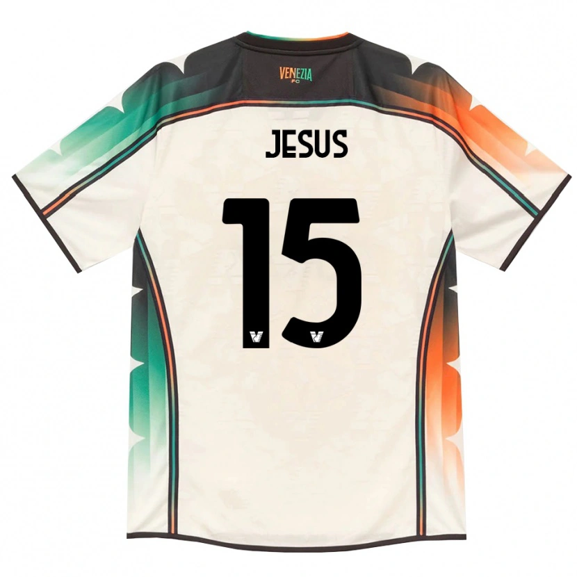 Danxen Criança Camisola Juan Jesus #15 Amarelo Laranja Verde Renda Velha Alternativa 2026/27 Camisa