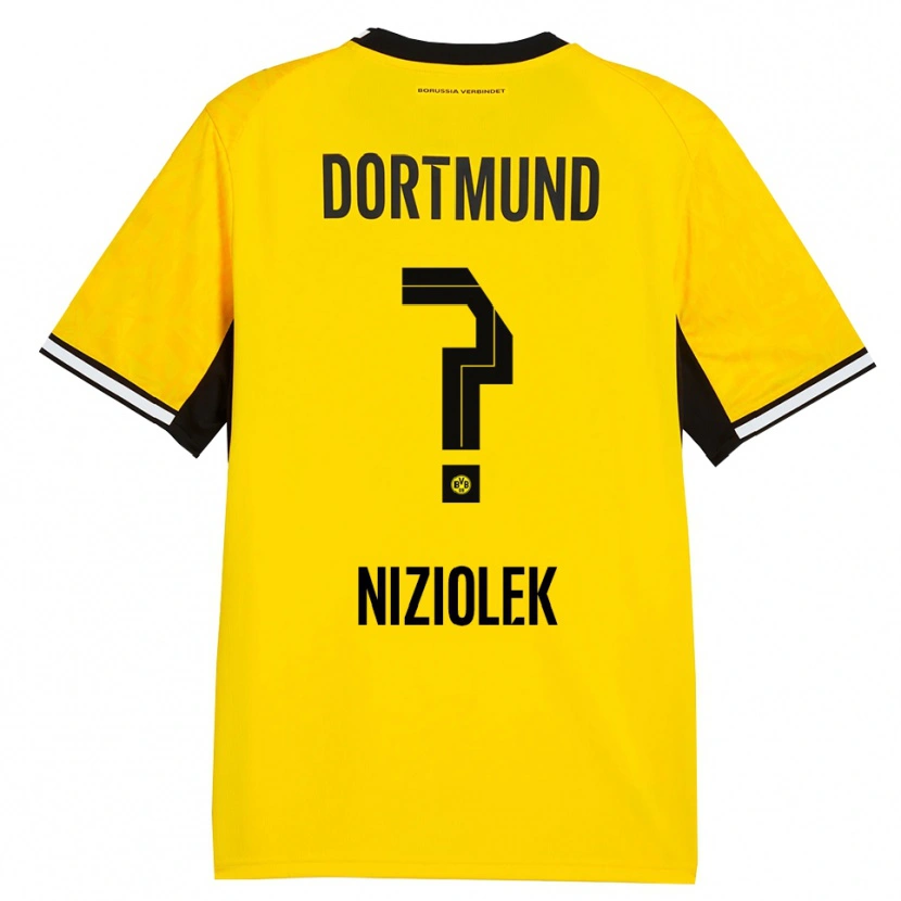 Danxen Criança Camisola Alex Niziolek #0 Amarelo Preto Branco Principal 2026/27 Camisa