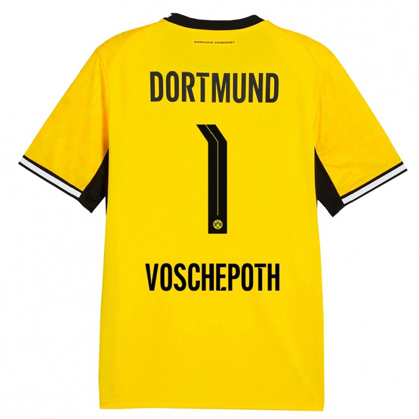 Danxen Criança Camisola Jan Voschepoth #1 Amarelo Preto Branco Principal 2026/27 Camisa