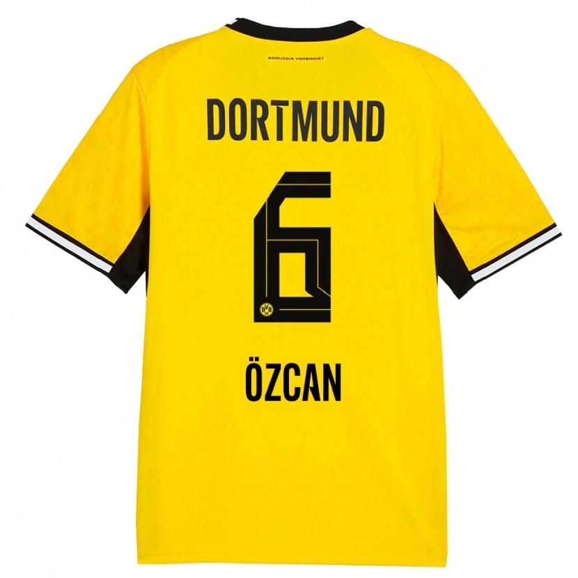 Danxen Criança Camisola Salih Ozcan #6 Amarelo Preto Branco Principal 2026/27 Camisa
