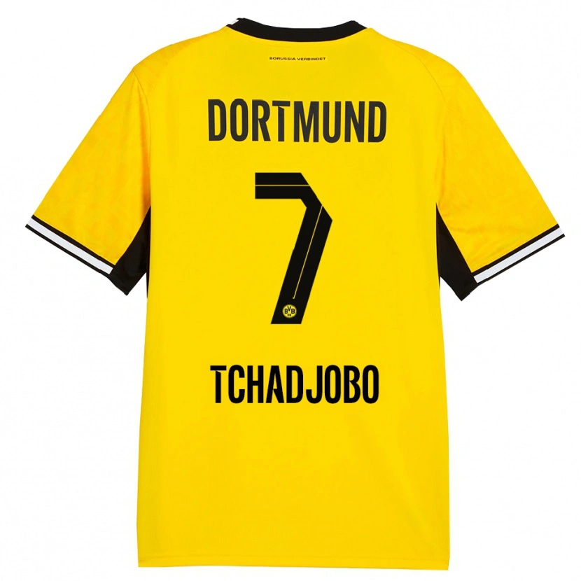 Danxen Criança Camisola Dia Tchadjobo #7 Amarelo Preto Branco Principal 2026/27 Camisa