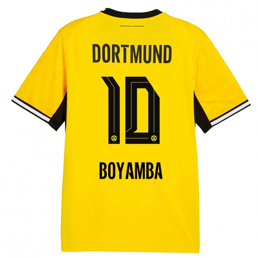 Danxen Criança Camisola Joseph Boyamba #10 Amarelo Preto Branco Principal 2026/27 Camisa