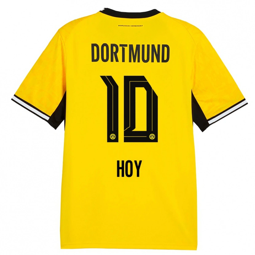 Danxen Criança Camisola Justin Hoy #10 Amarelo Preto Branco Principal 2026/27 Camisa