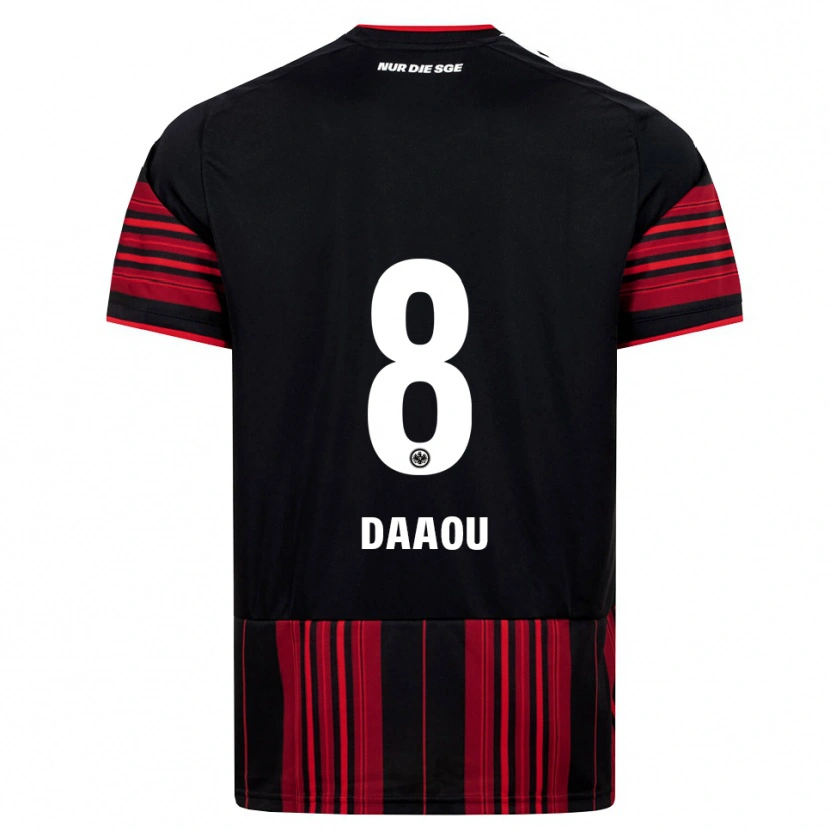 Danxen Criança Camisola Bilal Daaou #8 Preto Vermelho Branco Principal 2026/27 Camisa