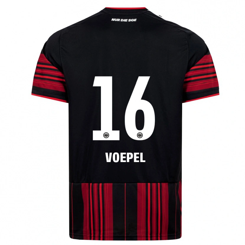 Danxen Criança Camisola Lukas Voepel #16 Preto Vermelho Branco Principal 2026/27 Camisa