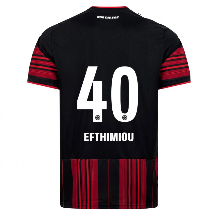 Danxen Criança Camisola Sissis Efthimiou #40 Preto Vermelho Branco Principal 2026/27 Camisa