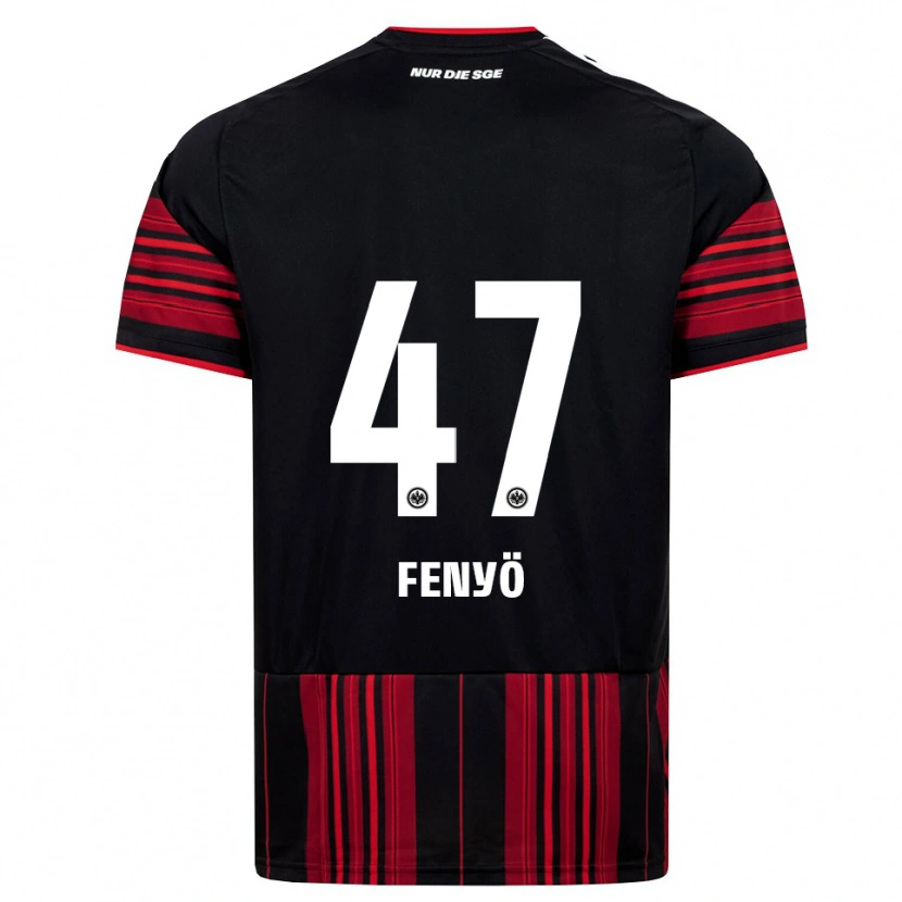 Danxen Criança Camisola Noah Fenyö #47 Preto Vermelho Branco Principal 2026/27 Camisa