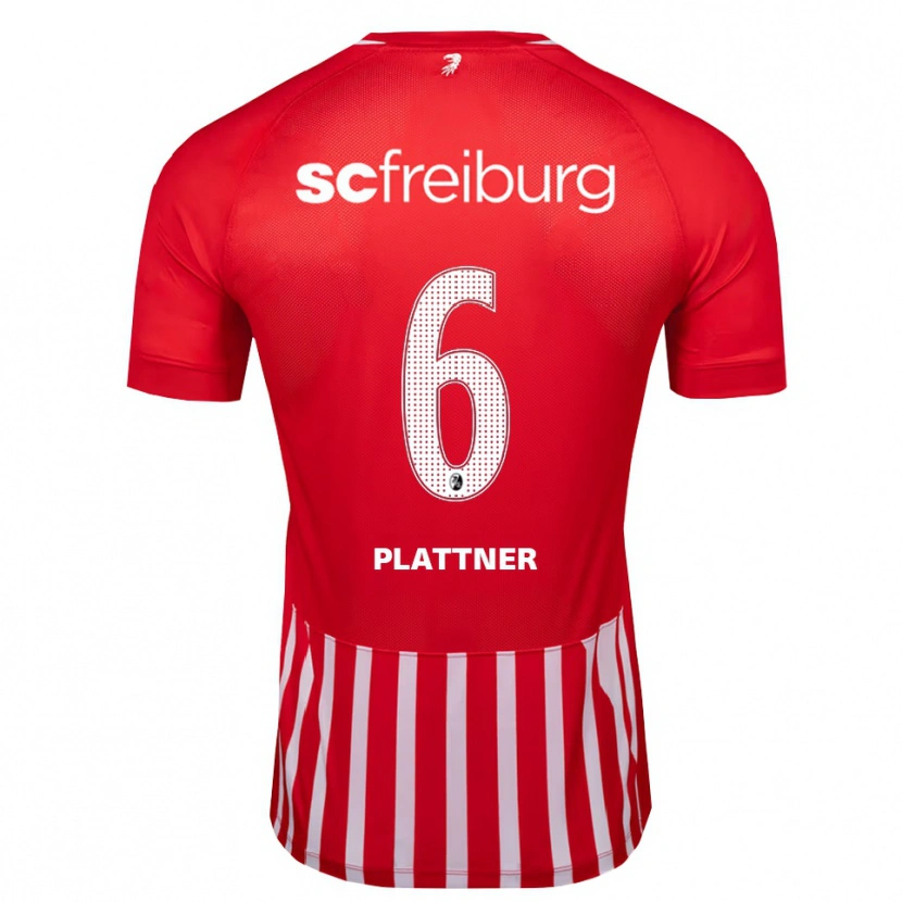 Danxen Criança Camisola Tim Plattner #6 Vermelho Branco Preto Principal 2026/27 Camisa
