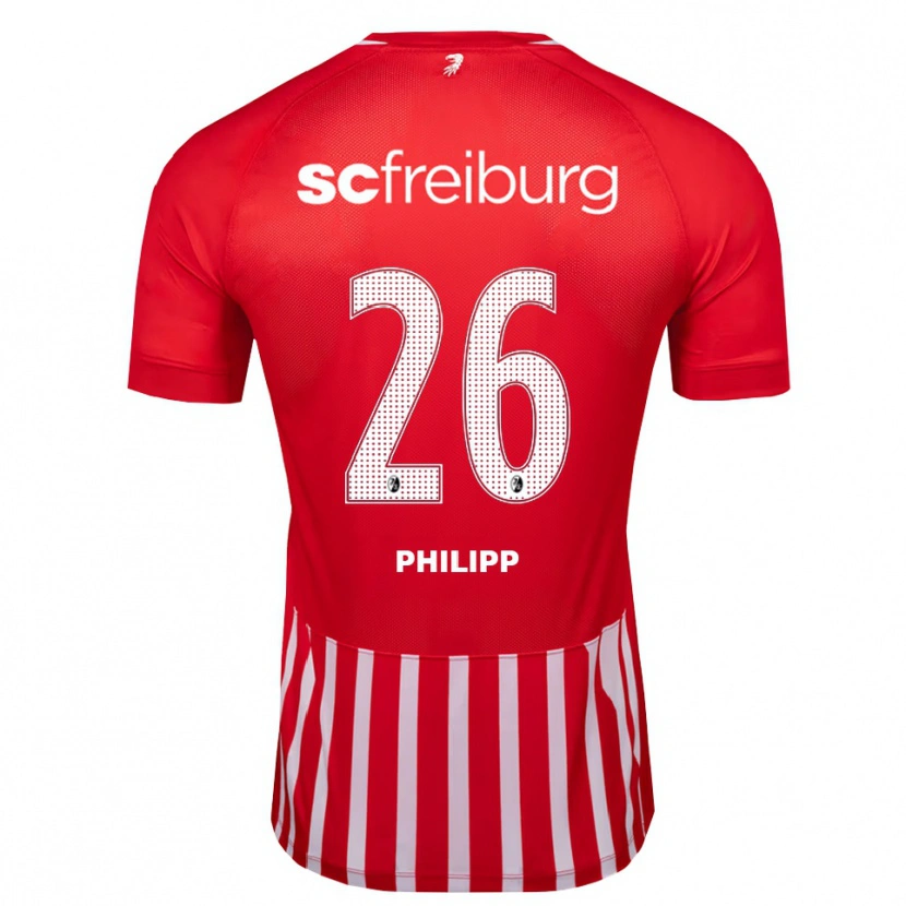 Danxen Criança Camisola Maximilian Philipp #26 Vermelho Branco Preto Principal 2026/27 Camisa
