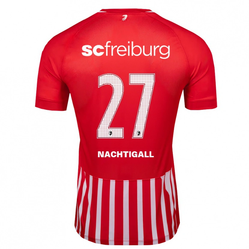 Danxen Criança Camisola Sophie Nachtigall #27 Vermelho Branco Preto Principal 2026/27 Camisa