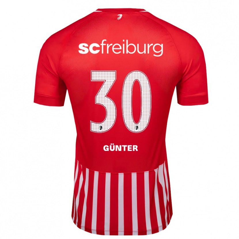 Danxen Criança Camisola Christian Günter #30 Vermelho Branco Preto Principal 2026/27 Camisa