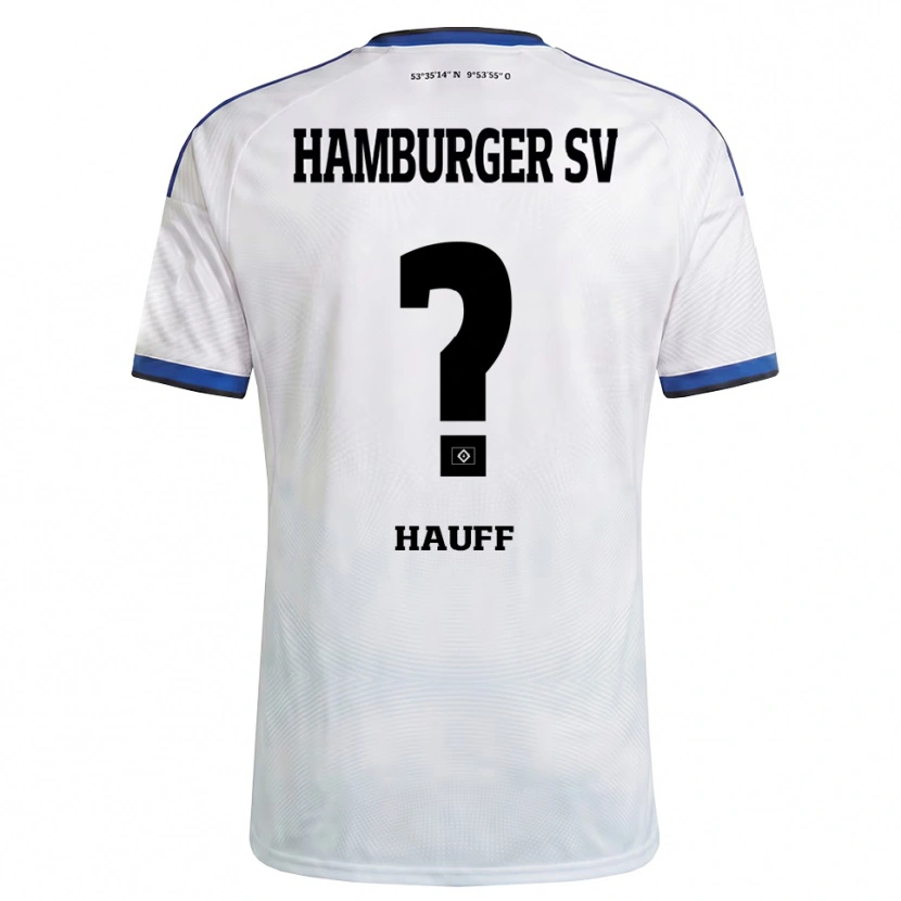 Danxen Criança Camisola Daniel Hauff #0 Branco Preto Azul Principal 2026/27 Camisa