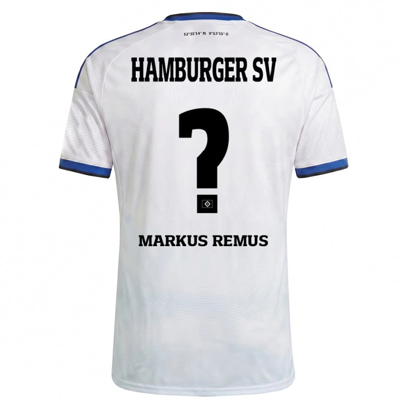 Danxen Criança Camisola Markus Remus #0 Branco Preto Azul Principal 2026/27 Camisa