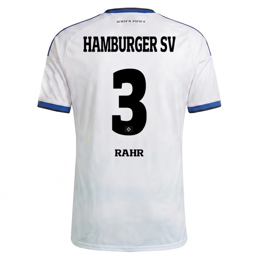 Danxen Criança Camisola Calvin Rahr #3 Branco Preto Azul Principal 2026/27 Camisa