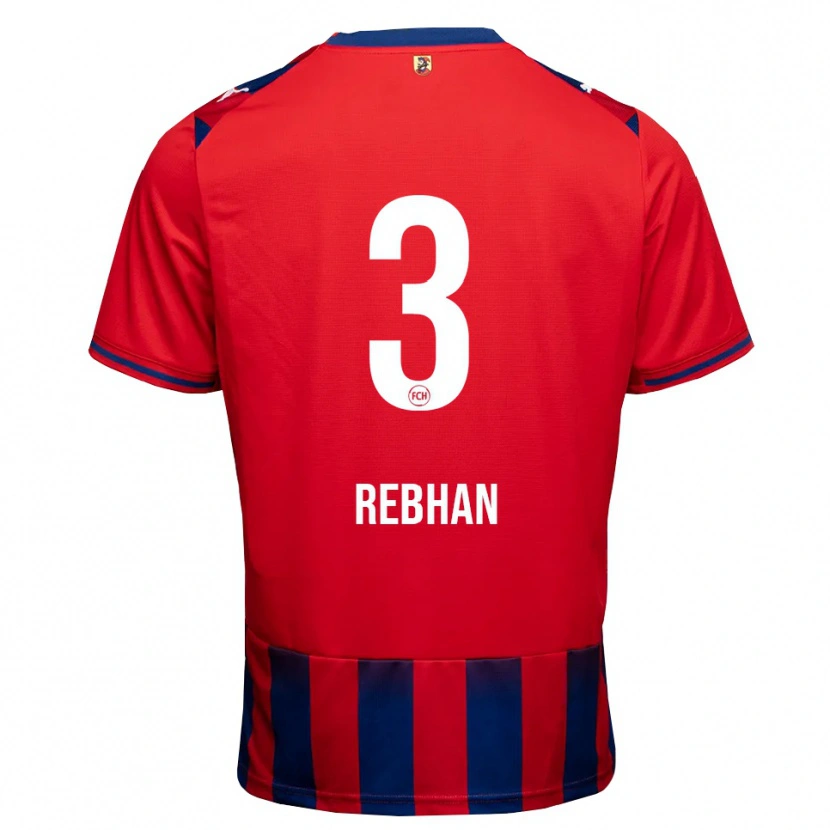 Danxen Criança Camisola Emma Rebhan #3 Azul Real Branco Vermelho Principal 2026/27 Camisa