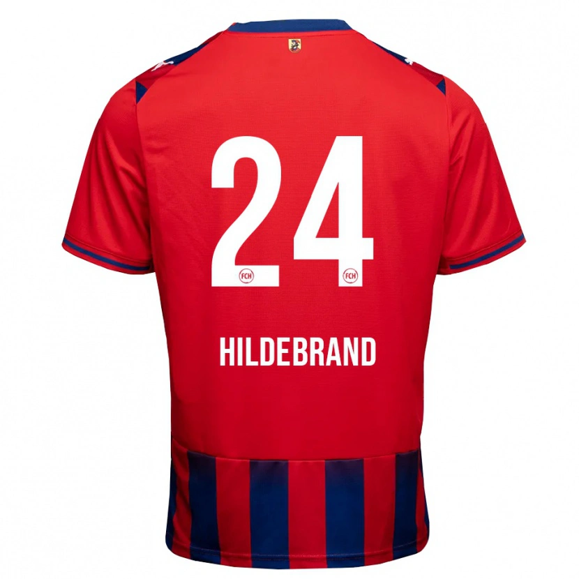 Danxen Criança Camisola Jan Hildebrandt #24 Azul Real Branco Vermelho Principal 2026/27 Camisa