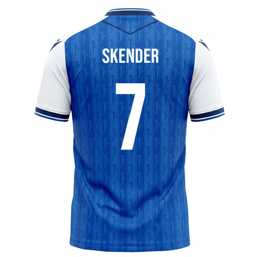 Danxen Criança Camisola Alexandros Skender #7 Azul Real Branco Principal 2026/27 Camisa
