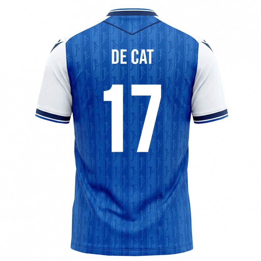 Danxen Criança Camisola Nathan De Cat #17 Azul Real Branco Principal 2026/27 Camisa