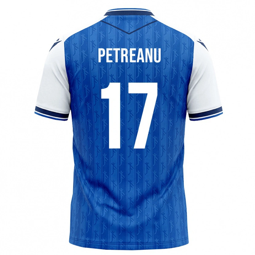 Danxen Criança Camisola Vlad Petreanu #17 Azul Real Branco Principal 2026/27 Camisa