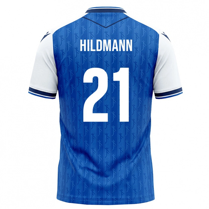 Danxen Criança Camisola Timo Hildmann #21 Azul Real Branco Principal 2026/27 Camisa