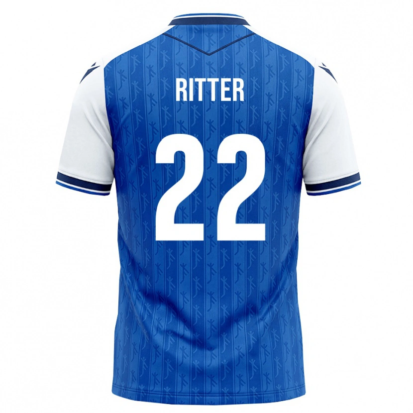 Danxen Criança Camisola Sara Ritter #22 Azul Real Branco Principal 2026/27 Camisa