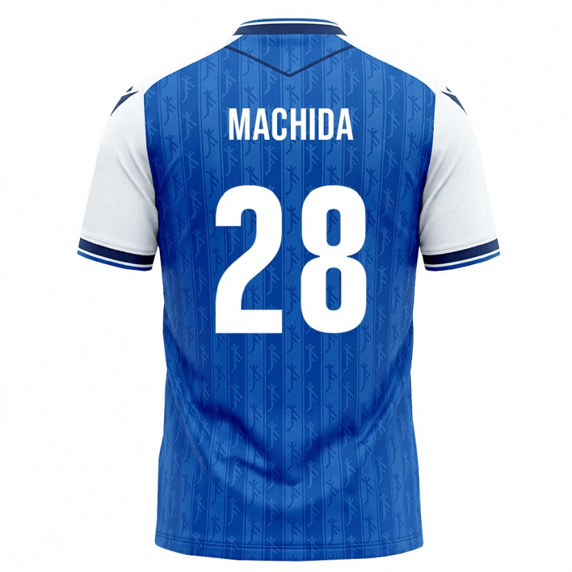 Danxen Criança Camisola Koki Machida #28 Azul Real Branco Principal 2026/27 Camisa