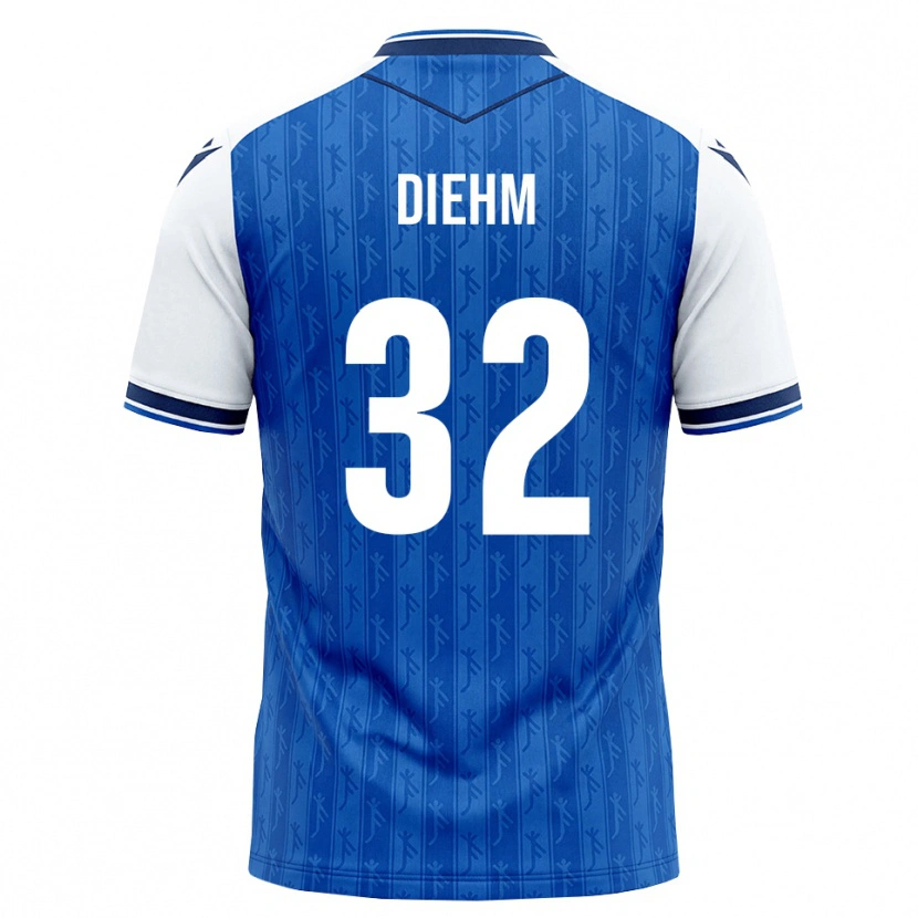 Danxen Criança Camisola Vanessa Diehm #32 Azul Real Branco Principal 2026/27 Camisa