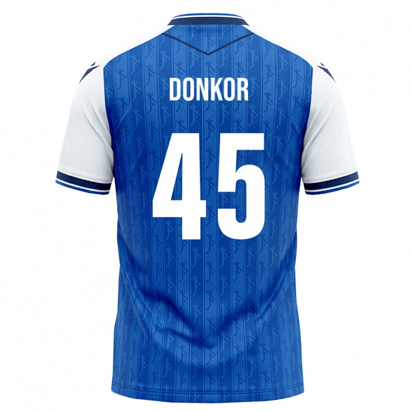 Danxen Criança Camisola Denis Donkor #45 Azul Real Branco Principal 2026/27 Camisa