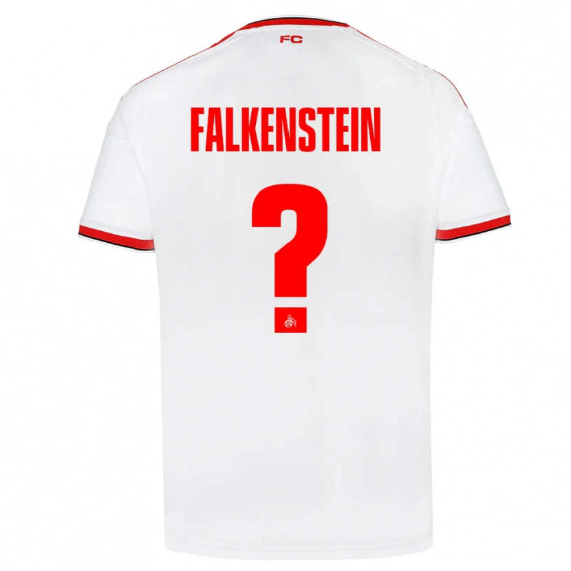 Danxen Criança Camisola Emilio Falkenstein #0 Branco Vermelho Preto Principal 2026/27 Camisa